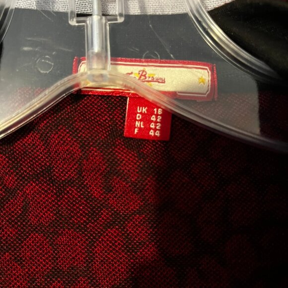 Joe Browns red animal pattern attitude jacket coat UK size 18 US size 14 - Picture 4 of 5